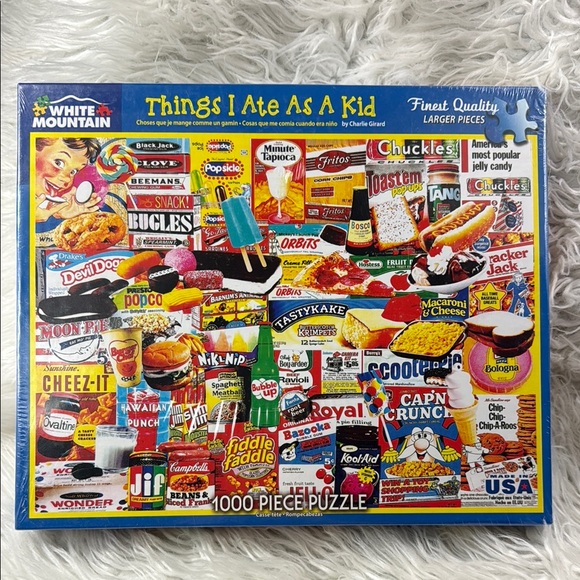 White Mountain Other - White Mountain 'Things I Ate As A Kid' 1000 Piece Puzzle